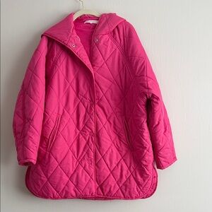 Great quilted jacket size M/L Hhite|Closet